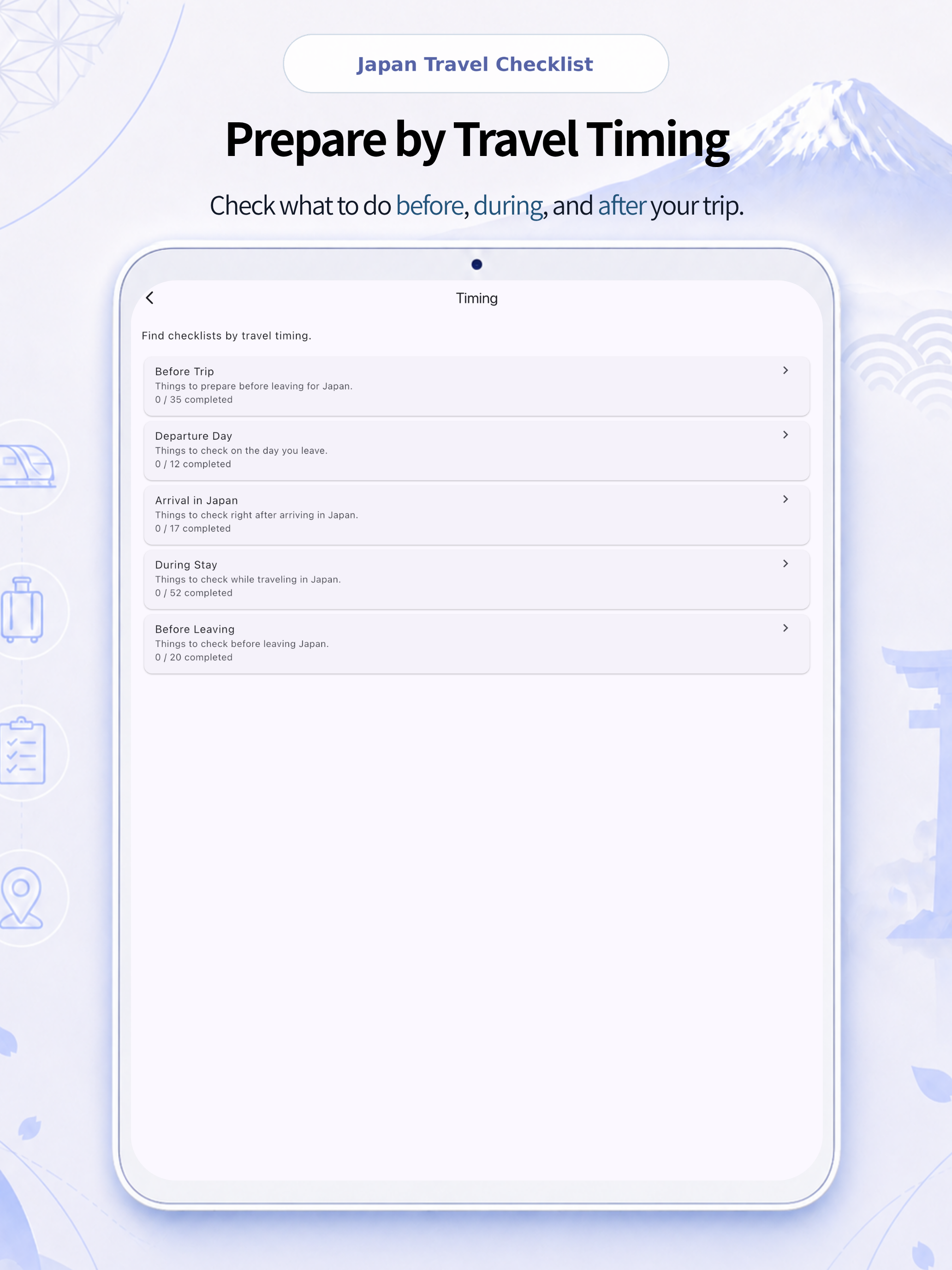 Japan Trip Checklist screenshot 7
