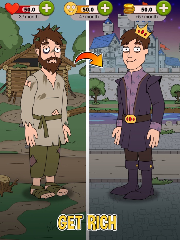 Poor to Rich Life Simulator