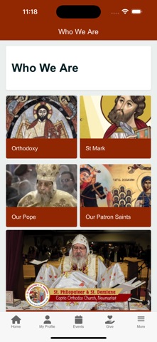 SPHSD Church Portal screenshot