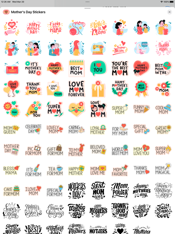 Screenshot #6 pour Mother's Day Stickers 2024