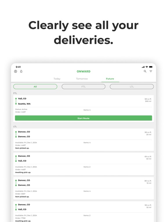 Screenshot #4 pour Onward Delivery