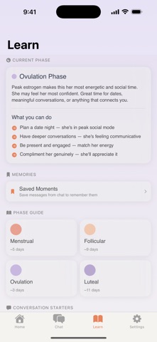 PinkyBond: Her Period Tracker Screenshot 2 of 3