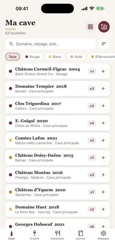 Caviste : cave à vin & scan screenshot 1 of 7
