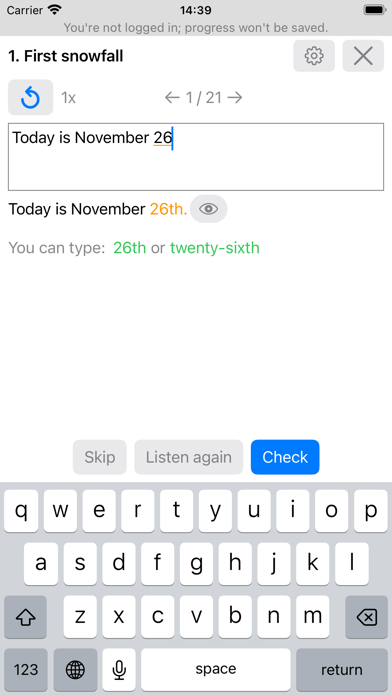 Daily Dictation English Screenshot