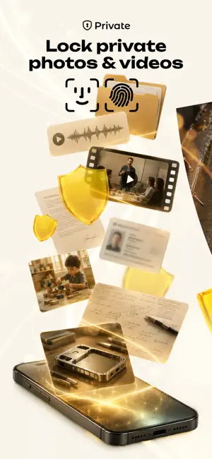 Lock photos.Hidden video vault screenshot 1