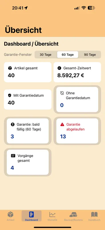 HB-Inventar screenshot 6 of 10