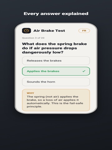 Air Brake Test Practice iPad screenshot