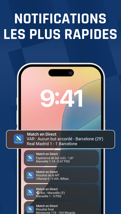 Match en Direct - Live Score iPhone screenshot 4 - Sports app