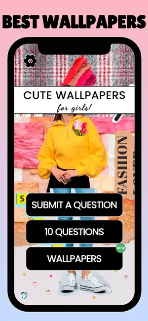 Cute Girly Wallpapers & Quiz! screenshot 1