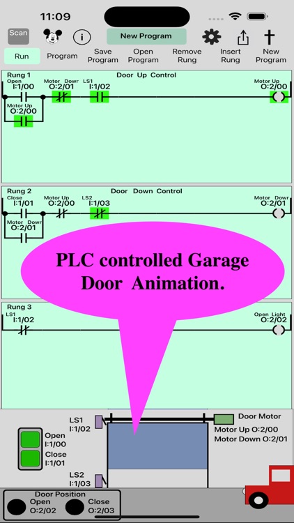 PLC Simulator 2, Ladder Logic