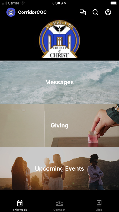 Corridor Church of Christ app screenshot