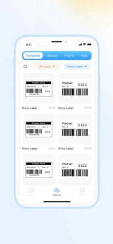 DeliPrinter iPhone screenshot