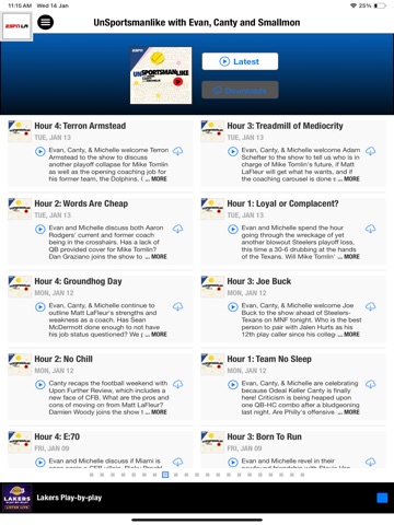 ESPN LA iPad screenshot
