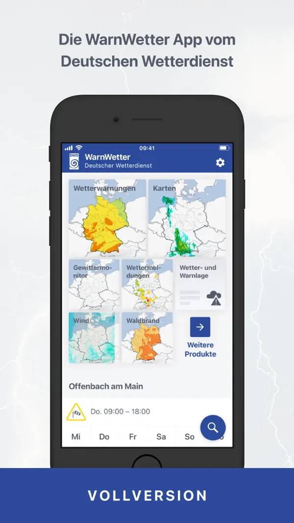 DWD WarnWetter Screenshot 1