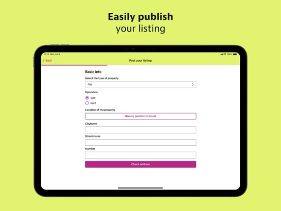 idealista iPad screenshot 7 - Productivity app