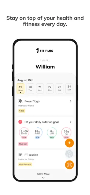 1 Fit Plus screenshot 2