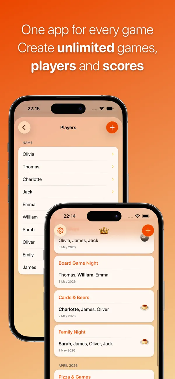 Screenshot #2 pour Points Tracker: Score Keeper