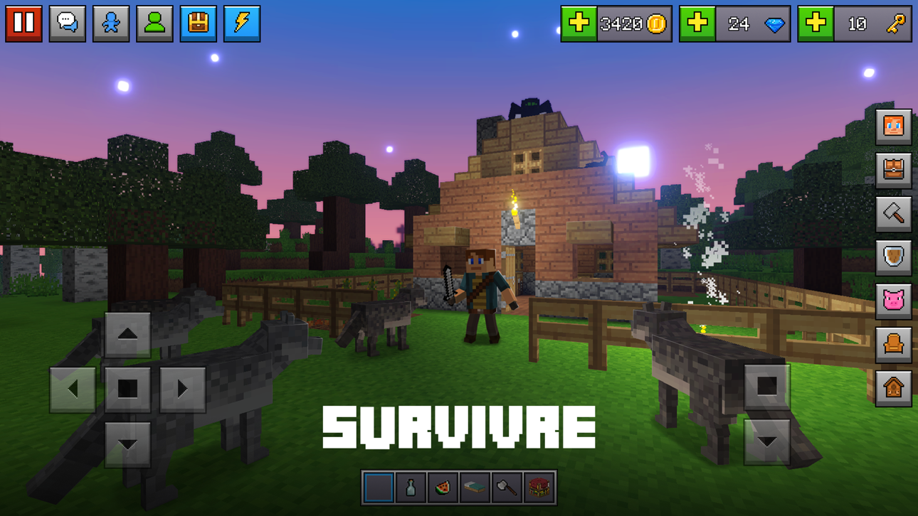 Block World 3D: Craft & Build Hack screenshot 2 - iOS game interface