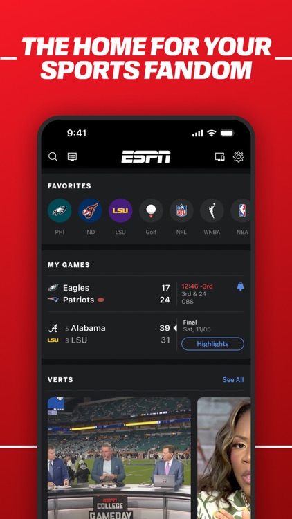 ESPN: Live Sports & Scores