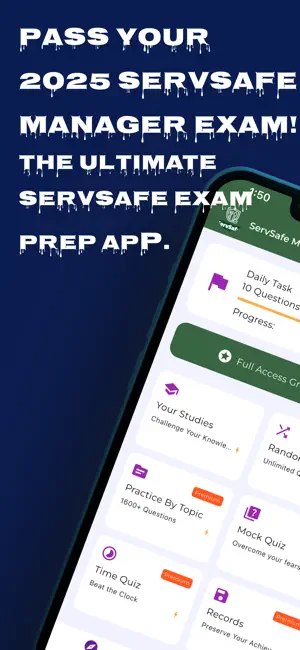 Servsafe Manager Practice Test screenshot 1