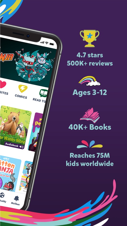 #2. Epic - Kids' Books & Reading (iOS) Podle: Epic Creations, Inc.