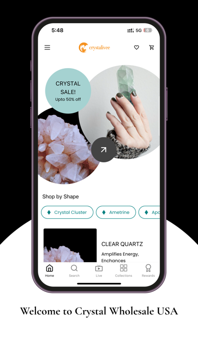 Crystals Wholesale (USA) Screenshot