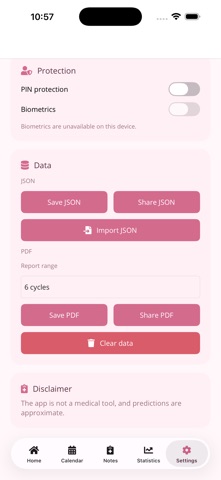 Cycle Tracker & Calendar Screenshot 6 of 6