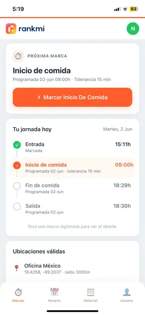 Asistencia Rankmi screenshot 1