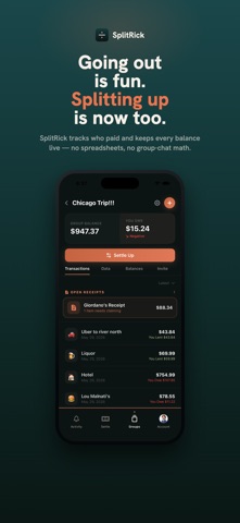 SplitRick iPhone screenshot