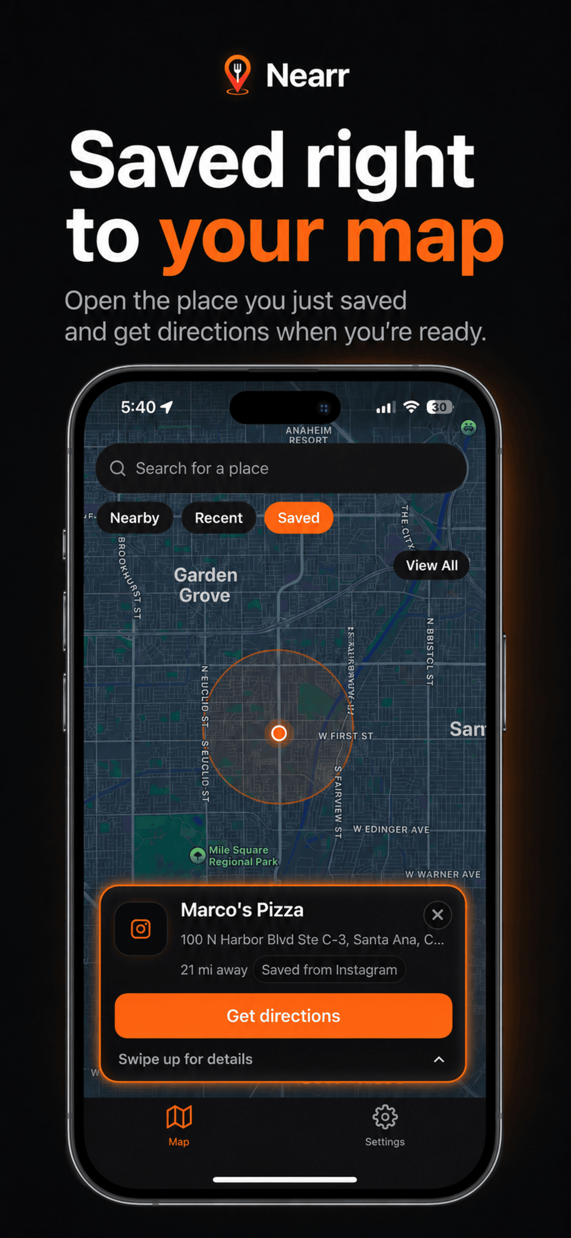 Nearr: Save Restaurants screenshot 3