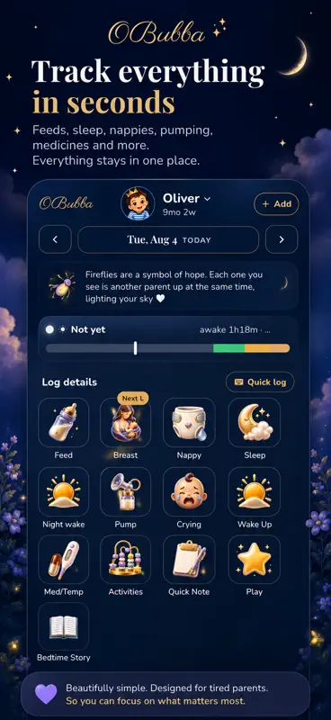 OBubba: Baby Sleep Tracker screenshot 2 of 10