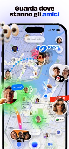 Bump - mappa per amici App Store preview screenshot 2