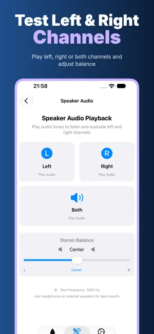 Speaker Tools – Audio Test screenshot 2