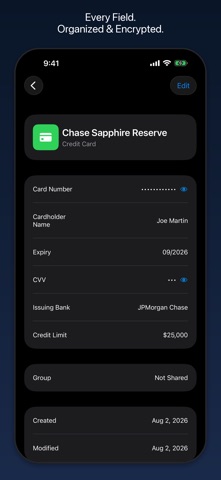 Kryven Vault - ID & Doc Wallet iPhone screenshot
