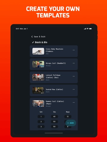 Yoke AI Workouts & Gym Tracker iPad screenshot