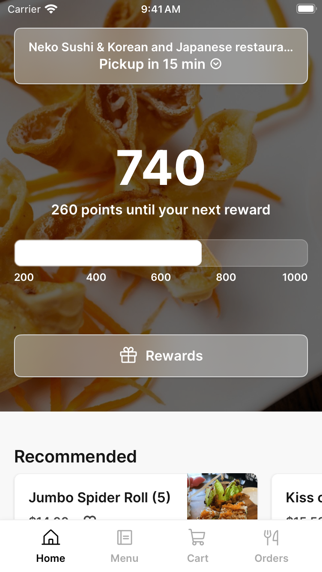 Neko Sushi To Go iPhone screenshot 1 - Food & Drink app