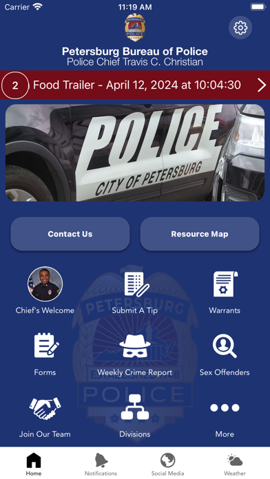 Petersburg Bureau of Police Screenshot