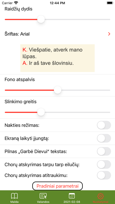 Valandų liturgija Screenshot