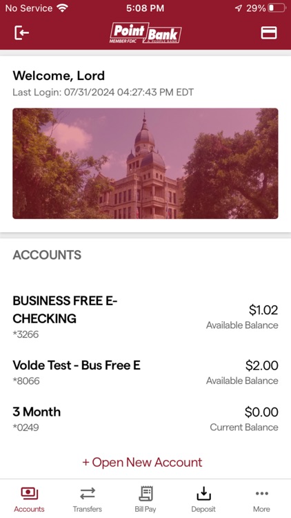 PointBank Mobile Banking