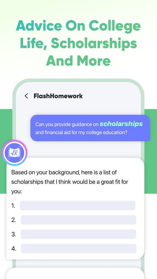 #4. FlashHomework - AI Math Tutor (iOS) 来自: NAVIEMU PTE. LTD