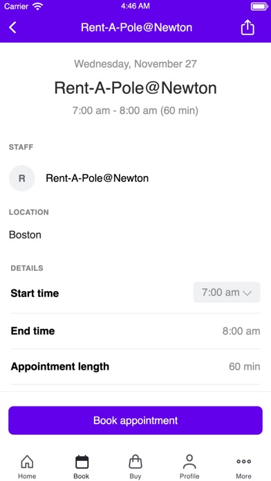 Boston Pole Fitness Screenshot 3 - AppWisp.com Boston Pole Fitness Screenshot 3 - AppWisp.com