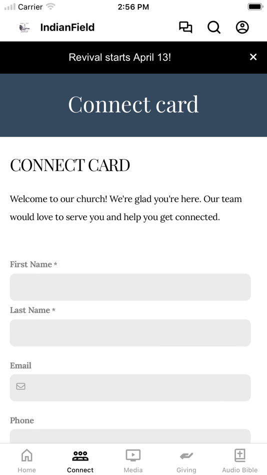 #2. Indian Field (iOS) 由: Indian Field Methodist Church