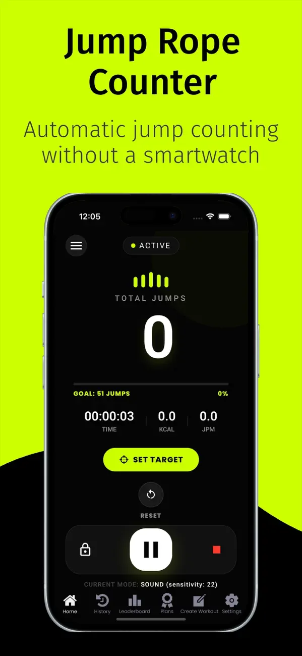 Screenshot #1 pour Jump Rope Counter with Calorie