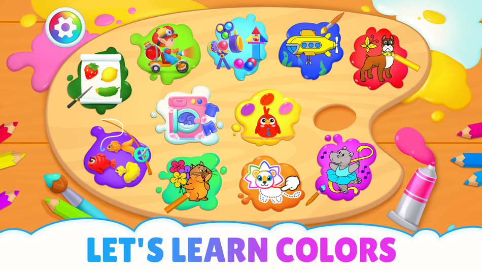 #1. Color learning games pre-k 2 4 (iOS) Bởi: GoKids!