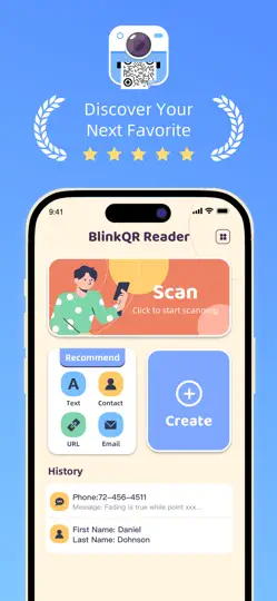 BlinkQR Reader-Scan,Create iPhone Ekran Görüntüsü 1
