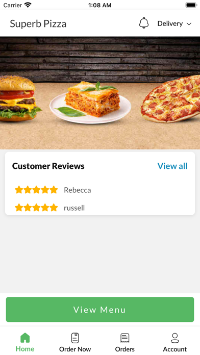Superb Pizza. Screenshot