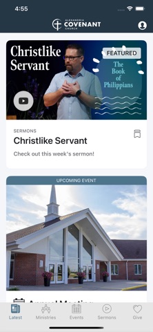 Alexandria Covenant Church app screenshot