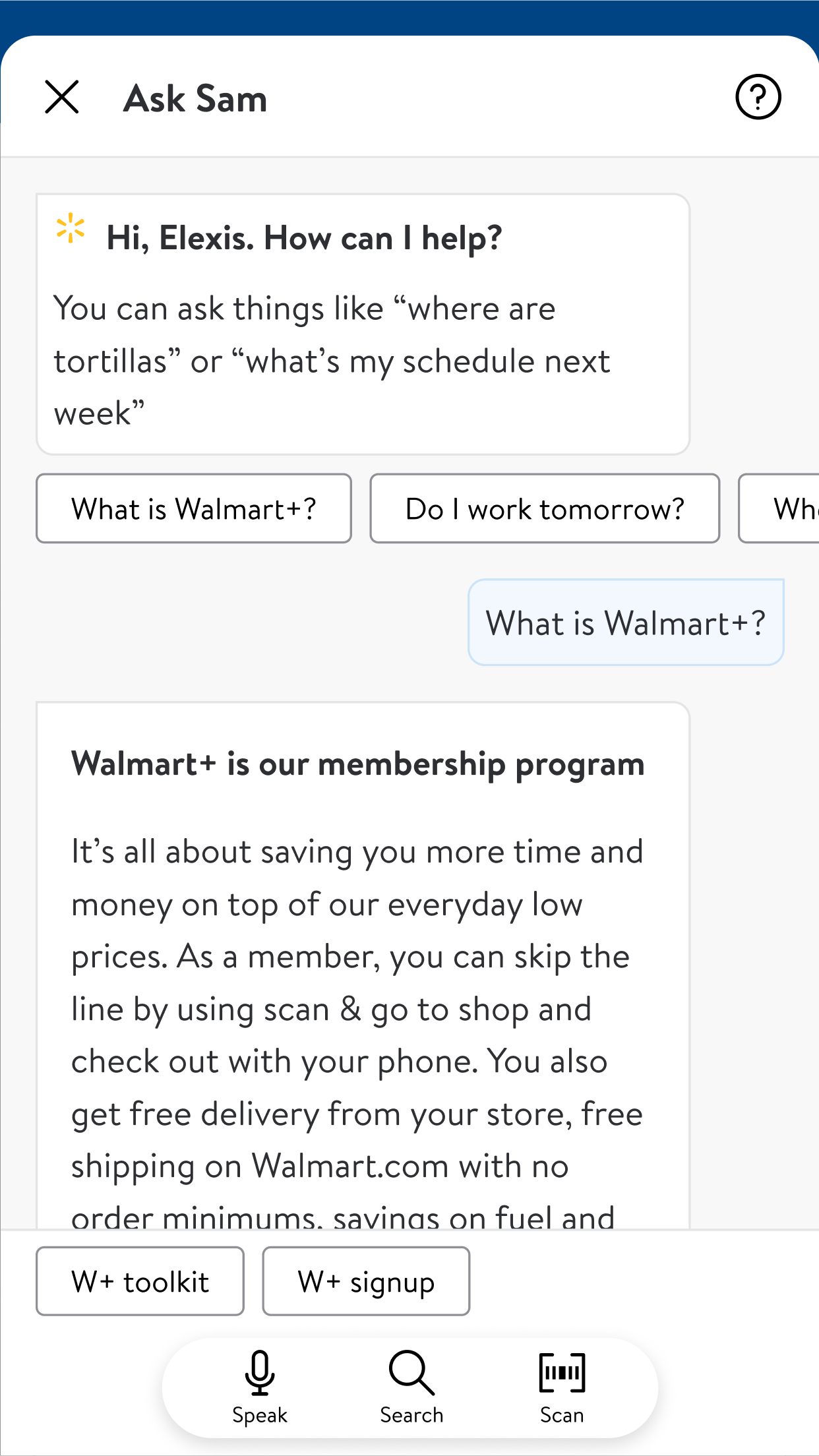 MyWalmart screenshot 2