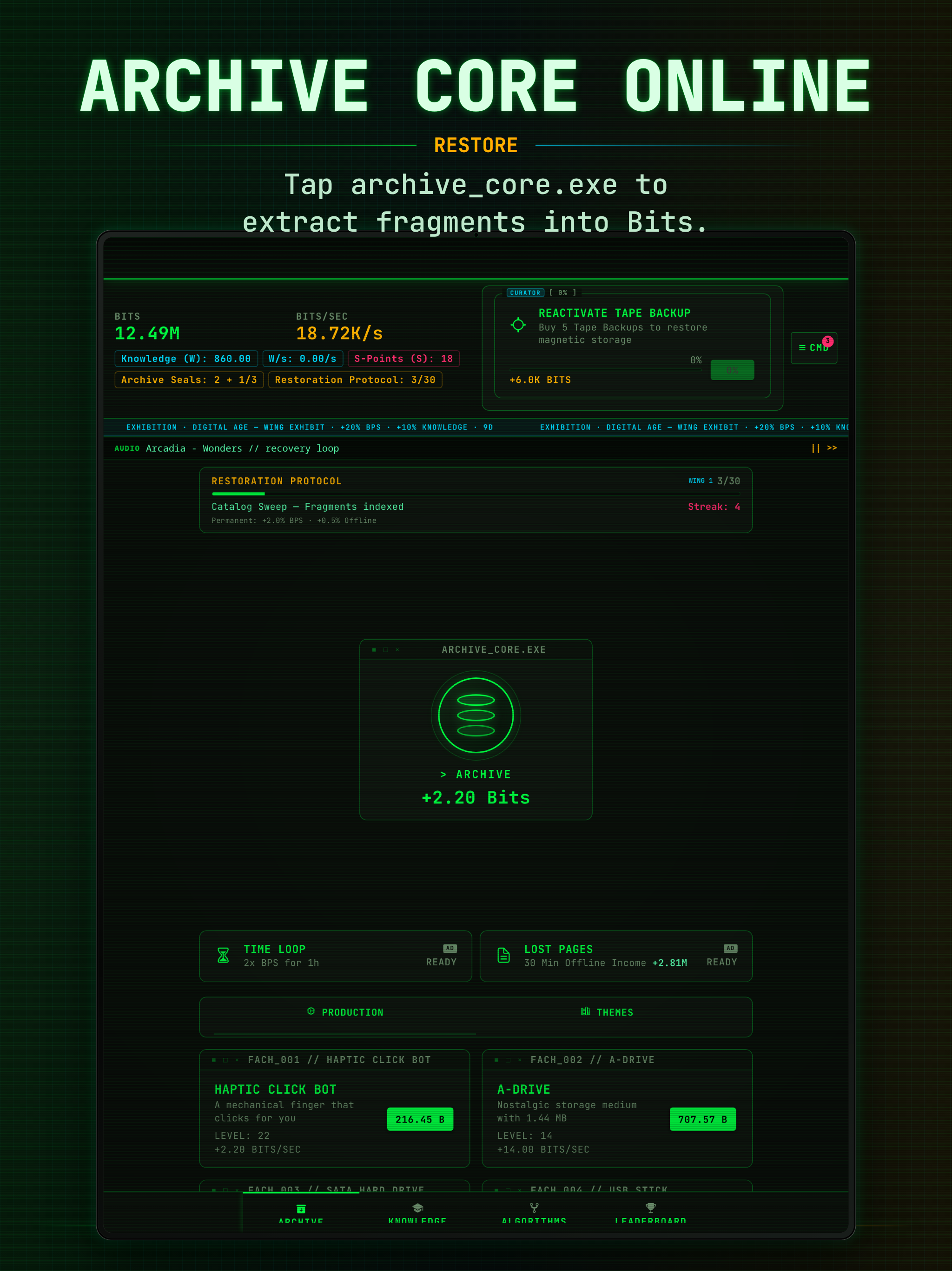 Idle Archive: Data Clicker
