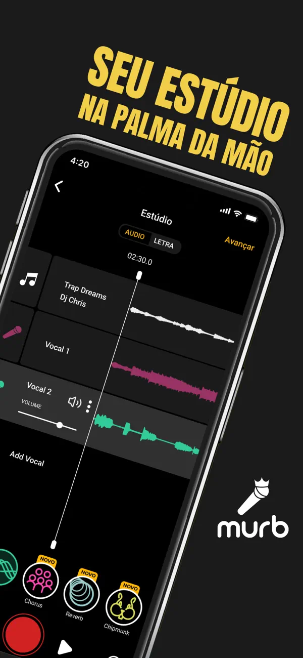 Screenshot #1 pour Murb: Grave Rap, Funk e Mais